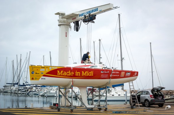 Préparation AG2R Chargement Transport bateau